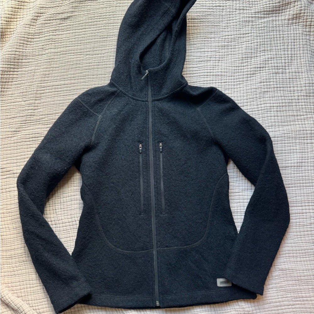 Merrell Black Wool Hooded Jacket